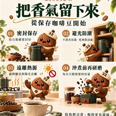 把香氣留下來，從保存咖啡豆開始